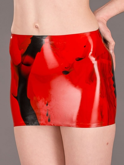 marbled-latex-mini-skirt-side